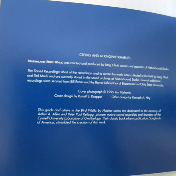 Northwood Nature Guide MARSHLAND BIRD WALK Cassette and Book in Box 1995 - Picture 12 of 14